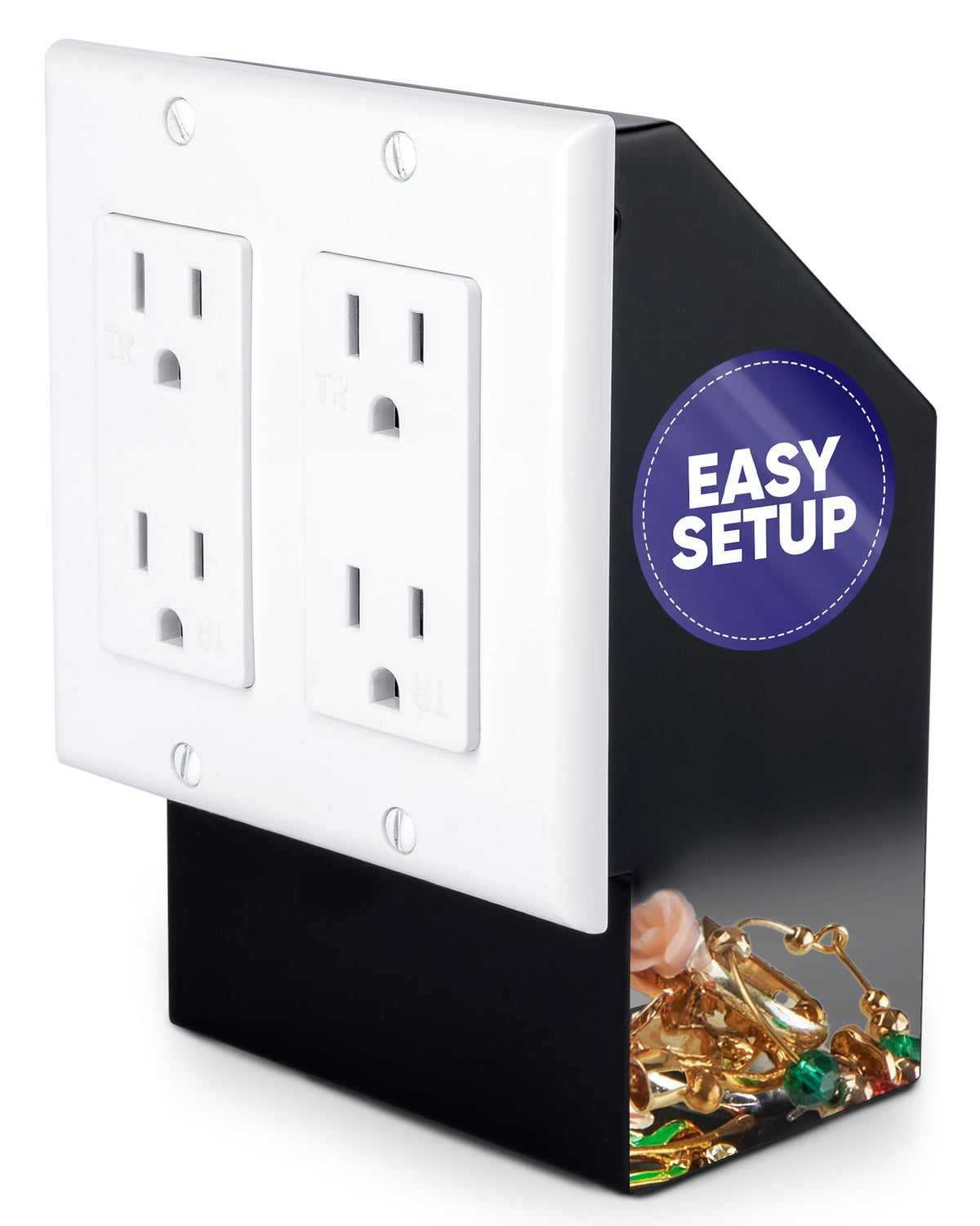 Hidden outlet safe, double, no lock – image 1