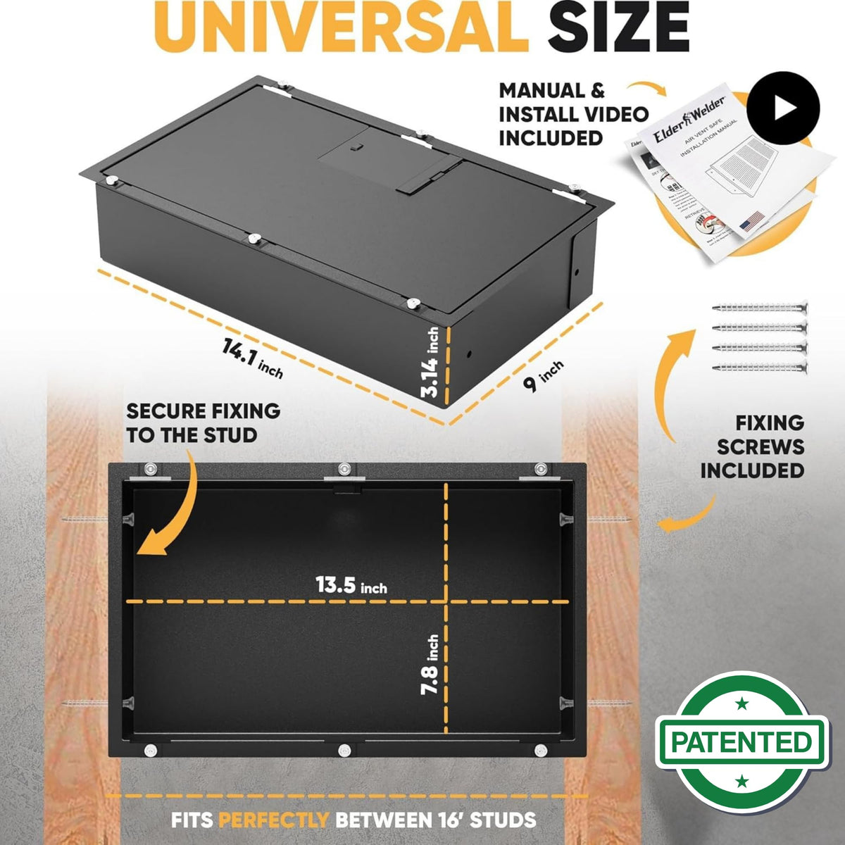 Hidden vent safe with combination lock – image 5