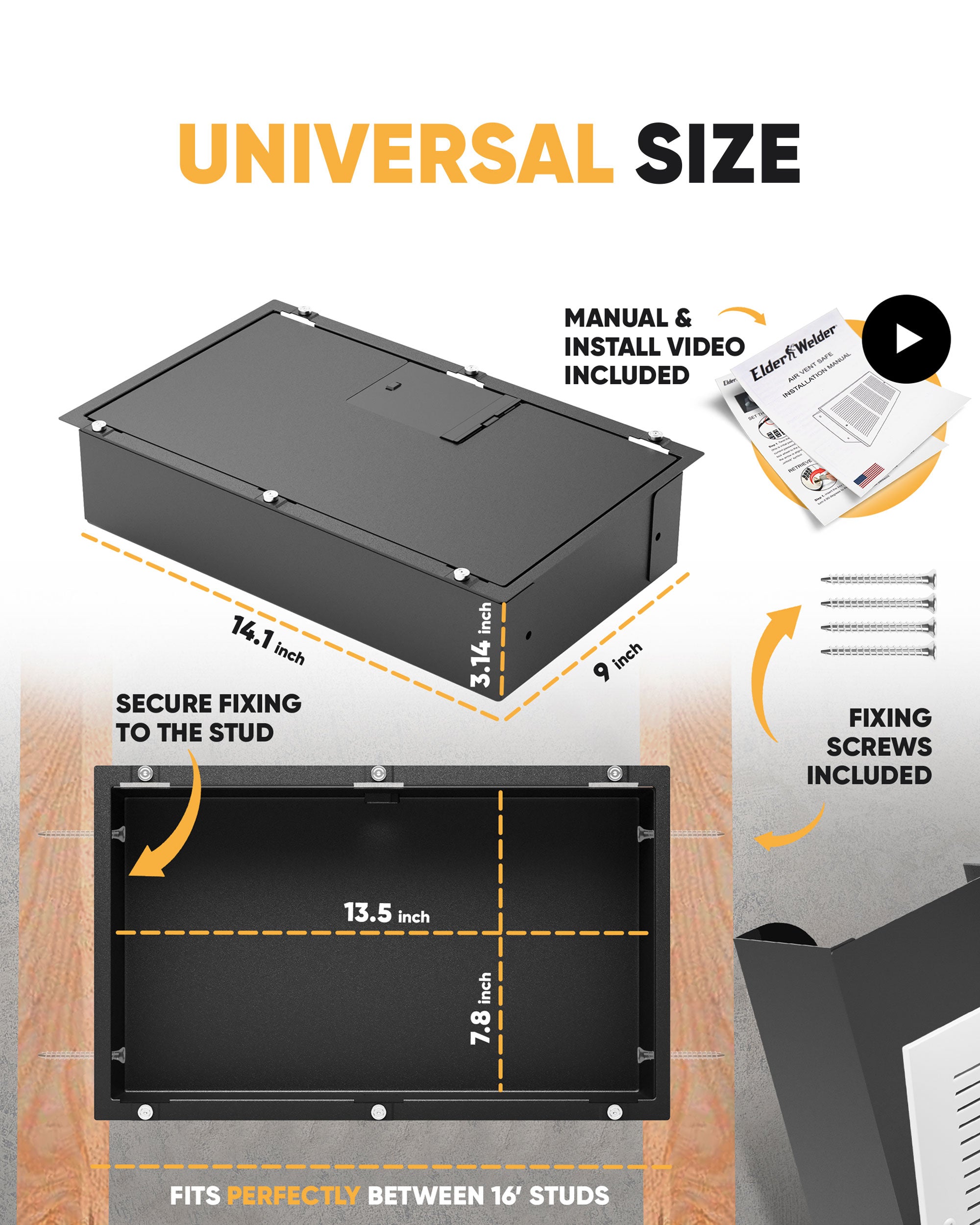 Elder Welder® Hidden Vent Safe