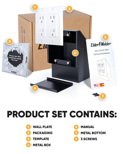 Hidden outlet safe, double, no lock – image 5