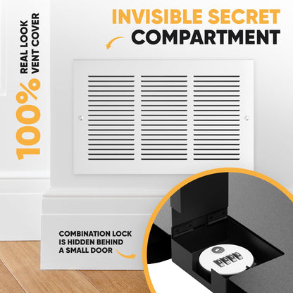 Hidden vent safe with combination lock – image 6 