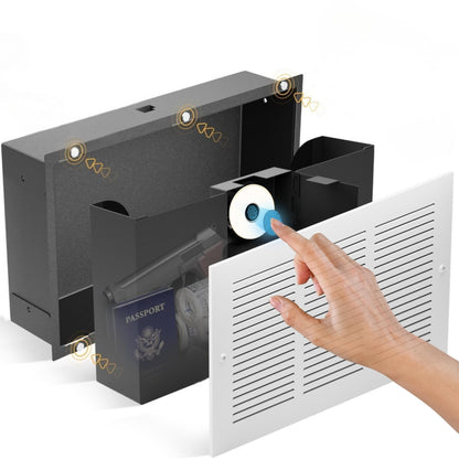Hidden vent safe with fingerprint lock – image 1 