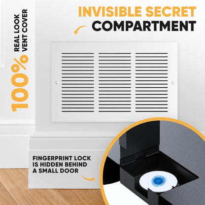 Hidden vent safe with fingerprint lock – image 6 